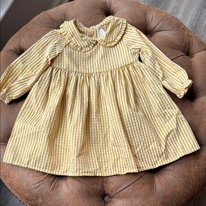 Striped Yellow Kids Dress